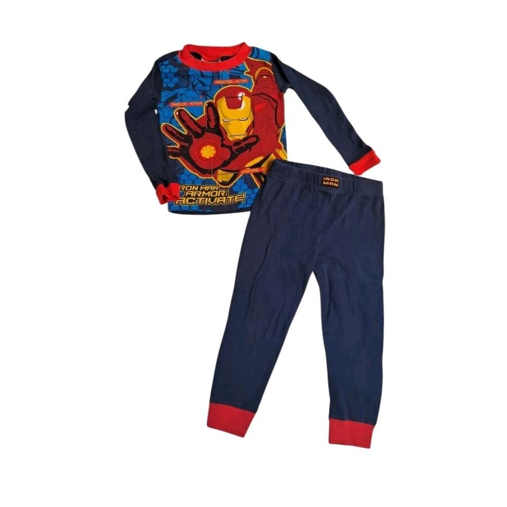 Vintage 2000s Ironman Boys Pajamas (Top Only) Retro Y2K Marvel Superhero